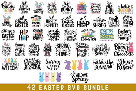 42 Easter SVG Bundle for Creative Projects