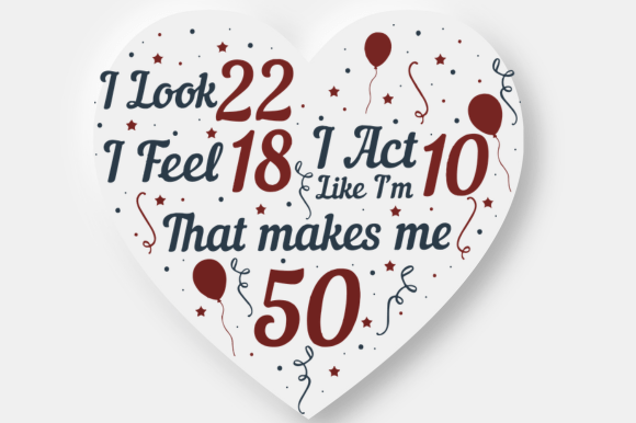 Celebrating the Big Five-Zero with Bold Funny 50th Party Heart Decor