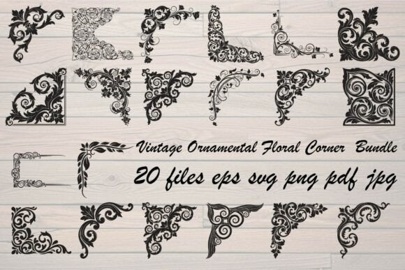 Elevate Your Designs with Vintage Ornamental Floral Corners: A Guide to Timeless Elegance