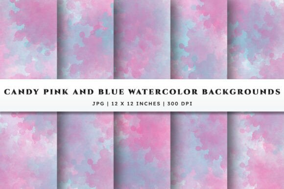 Exploring the Soft Aesthetic of Candy Pink and Blue Watercolor Backgrounds
