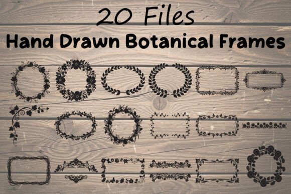 Integrating the 20 Hand Drawn Botanical Frames SVG Bundle into Your Creative Workflow