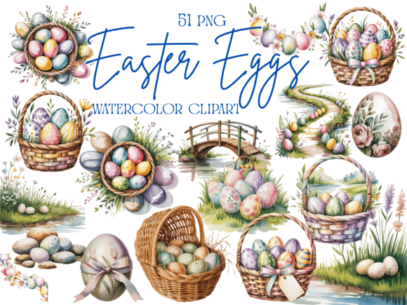 Integrating the Easter Eggs Watercolor Clipart Bundle into Your Creative Workflow