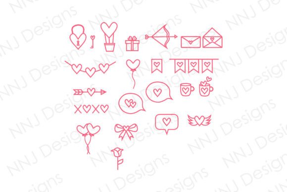 Maximizing Your Creative Projects with the Valentine Outline Decorative Set SVG