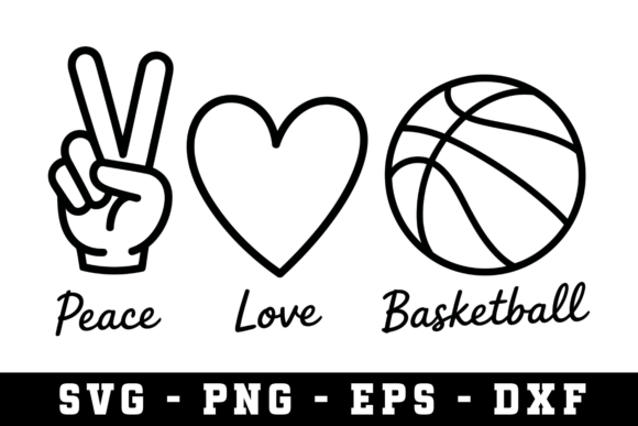 Peace Love Basketball Svg: Elevating Your DIY Projects with Heart and Hustle