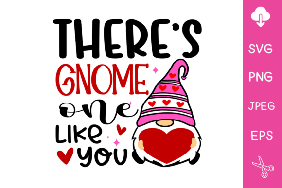 Valentine Gnome SVG Bundle: There Gnome Design